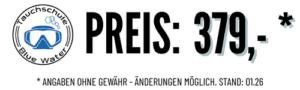 Preis AOWD Kurs: 369,- bei der Tauchschule Blue Water
